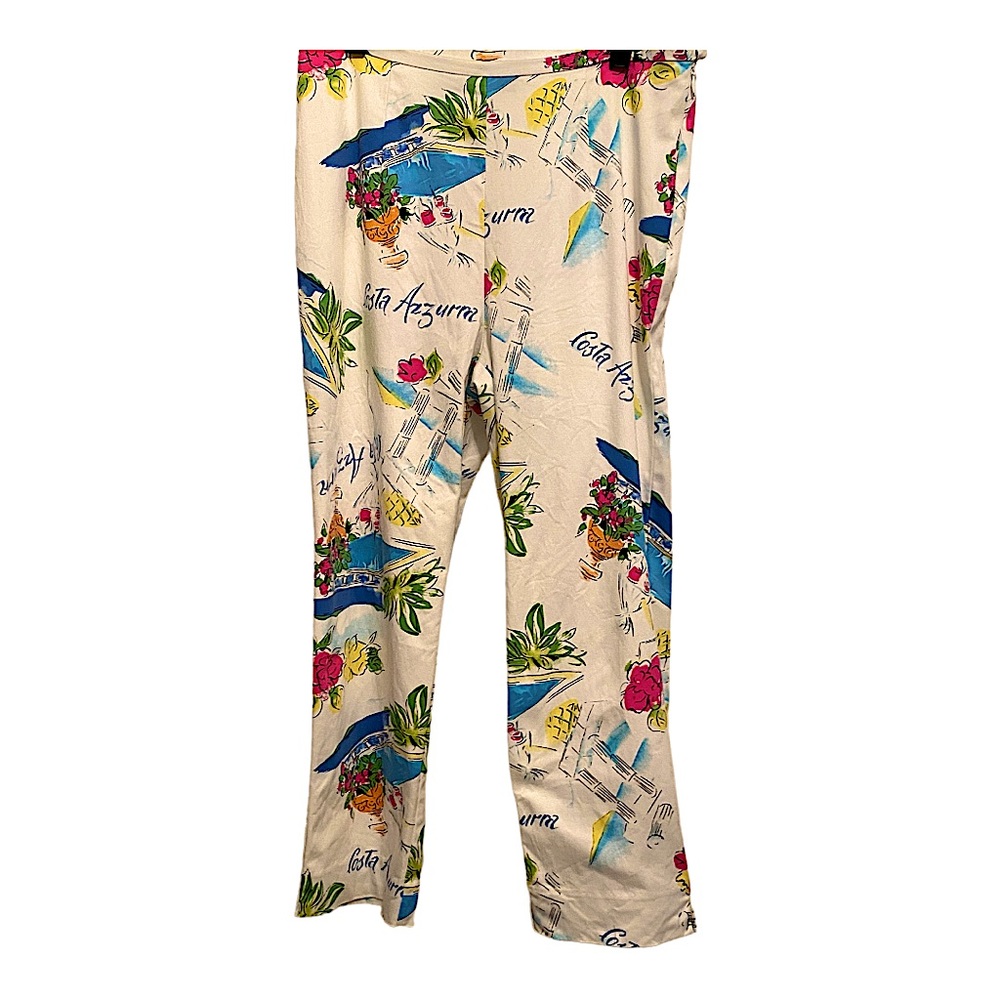 Capri pants side zip ready for island getaway size 8 designer Yvonne Marie